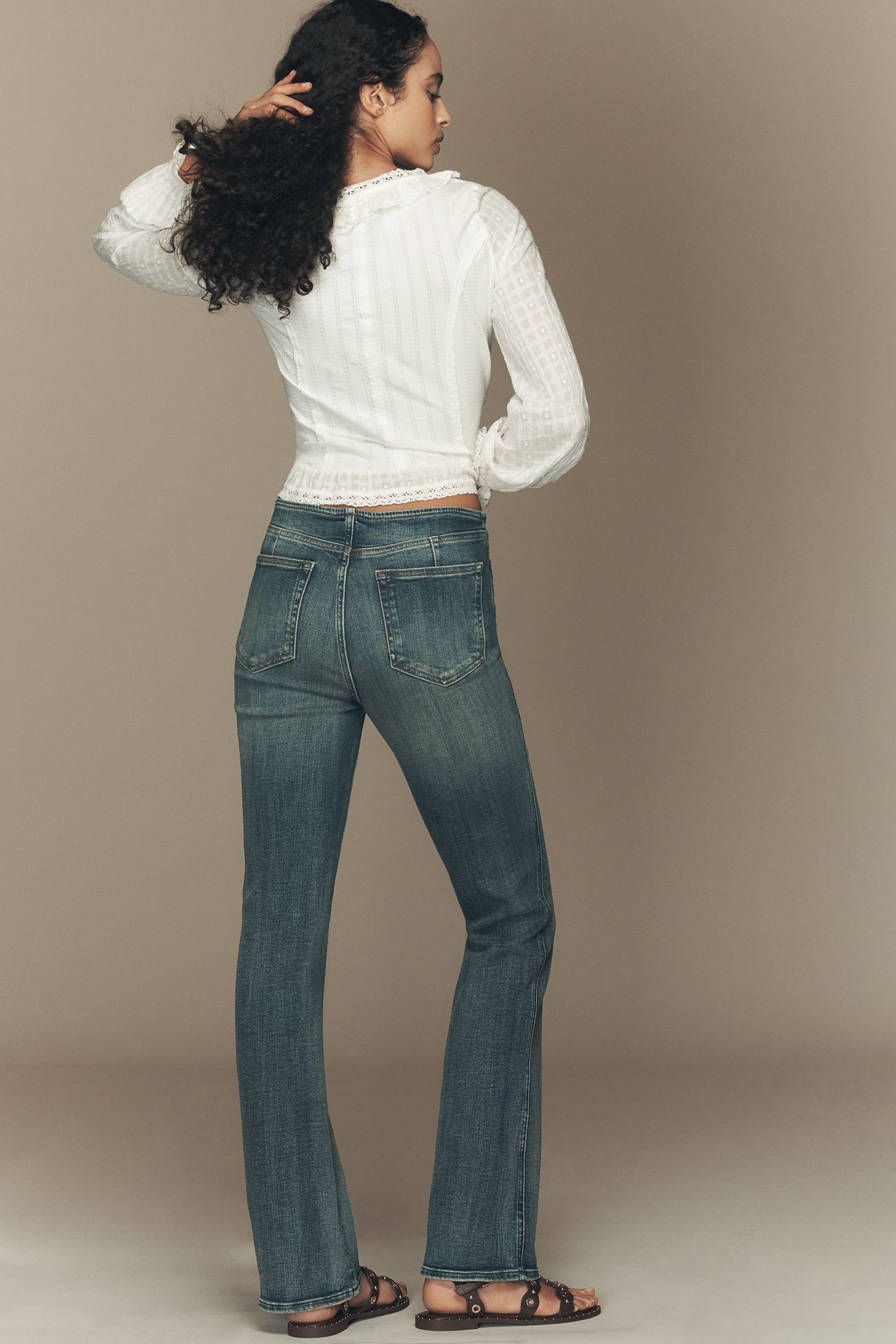 Pilcro Low-Rise Mini Bootcut Jeans