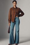 The Robbie High-Rise Flared Fray Jeans 