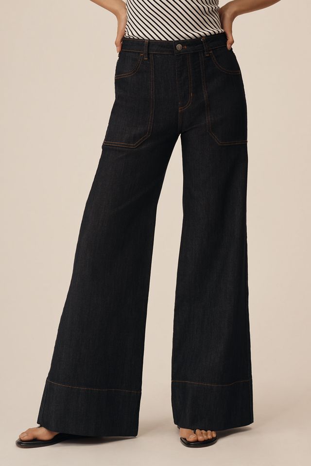 The Rylan Relaxed High-Rise Flare Jeans by Pilcro #1