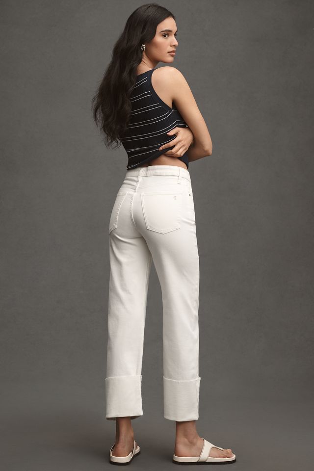 Pilcro High-Rise Cuffed Straight-Leg Jeans #2