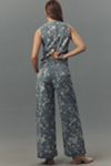 The Leon Double Hem High-Rise Wide-Leg Cuffed Jeans by Pilcro