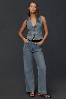 The Colette Regenerative Cotton Full-Length Wide-Leg Jeans by Maeve