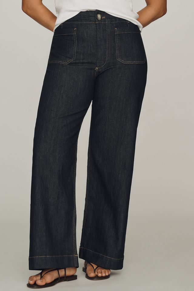 Maeve Colette High-Rise Wide-Leg Full-Length Jeans #5