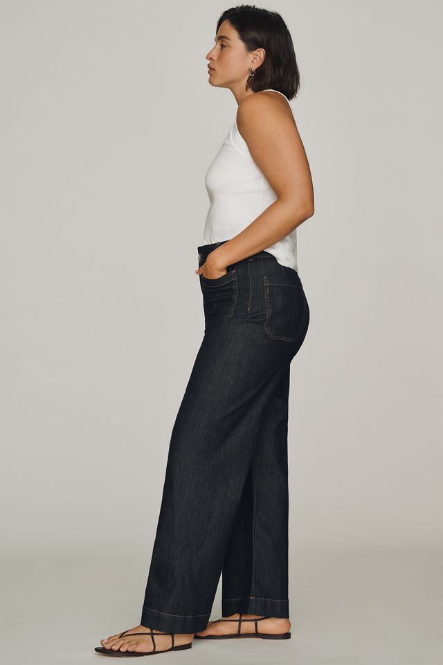 Maeve Colette High-Rise Wide-Leg Full-Length Jeans #6