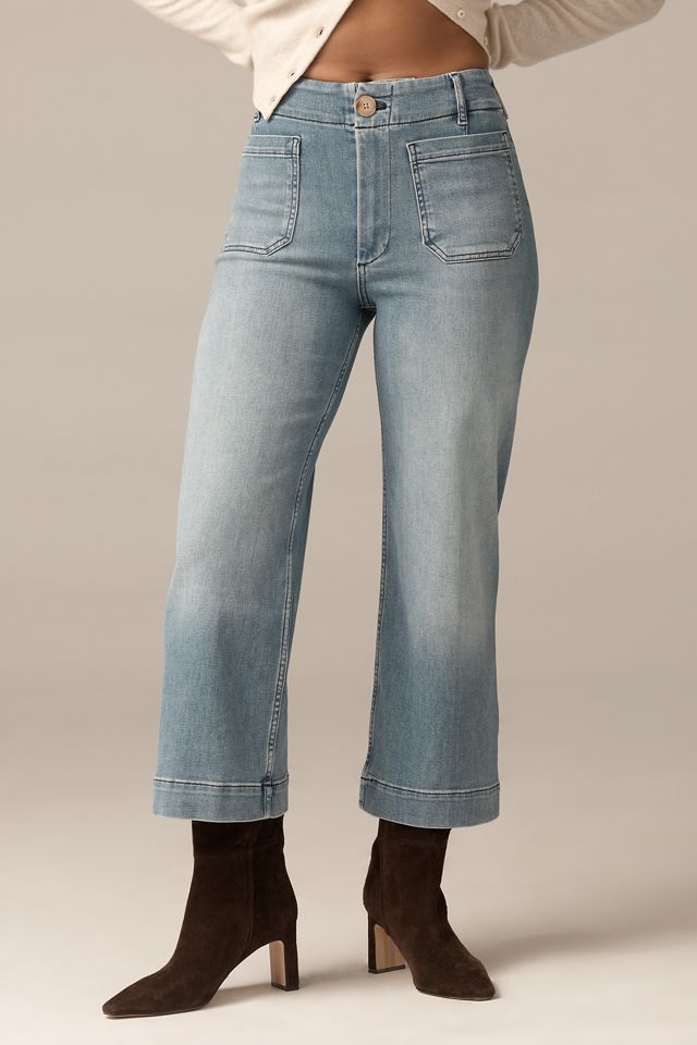 The Curvy Colette Crop Wide-Leg Jeans by Maeve #1
