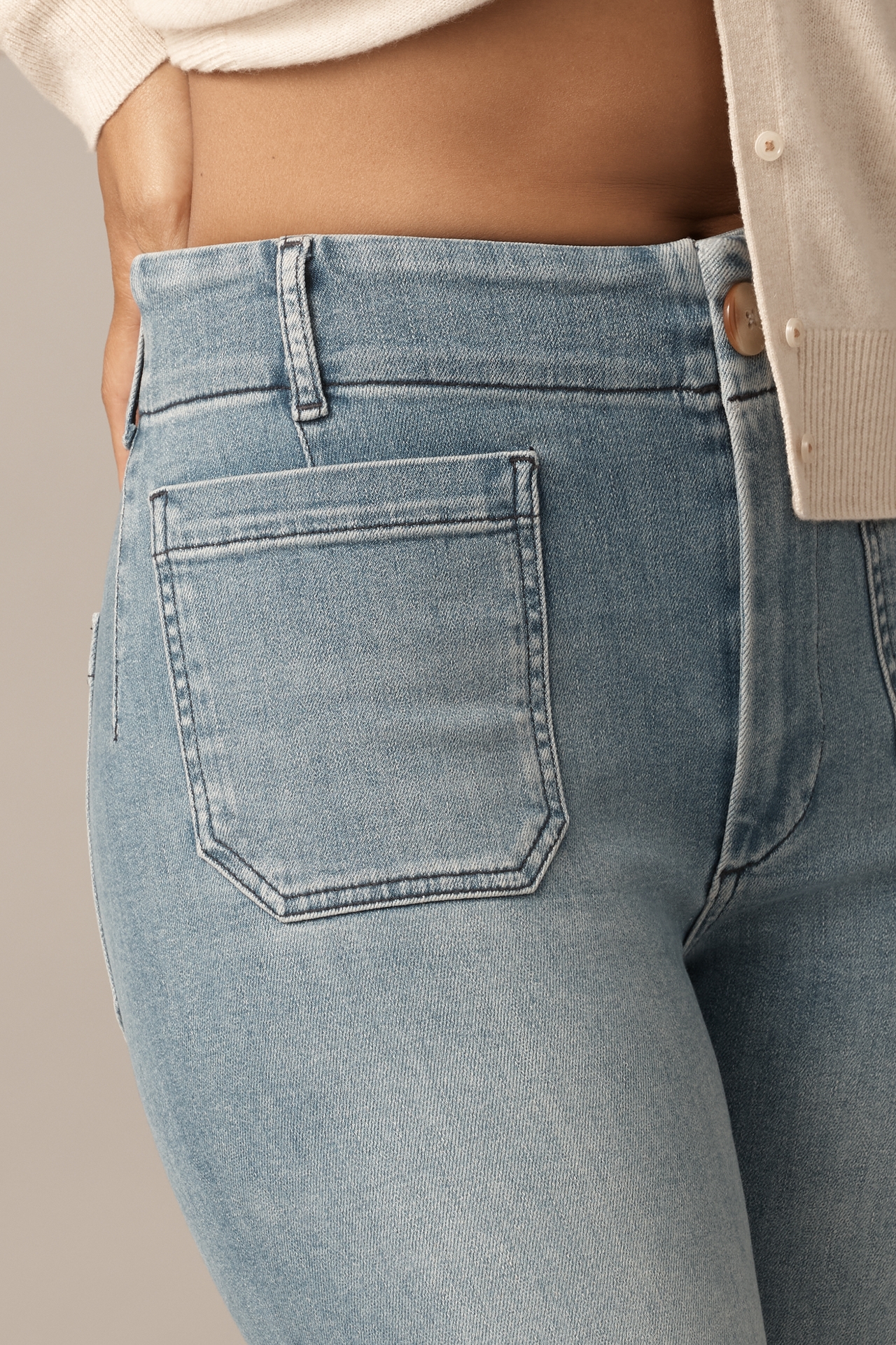 The Curvy Colette Crop Wide-Leg Jeans by Maeve