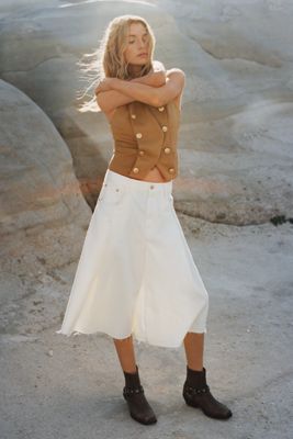 Pilcro Pleated Culotte High-Rise Culotte Jeans