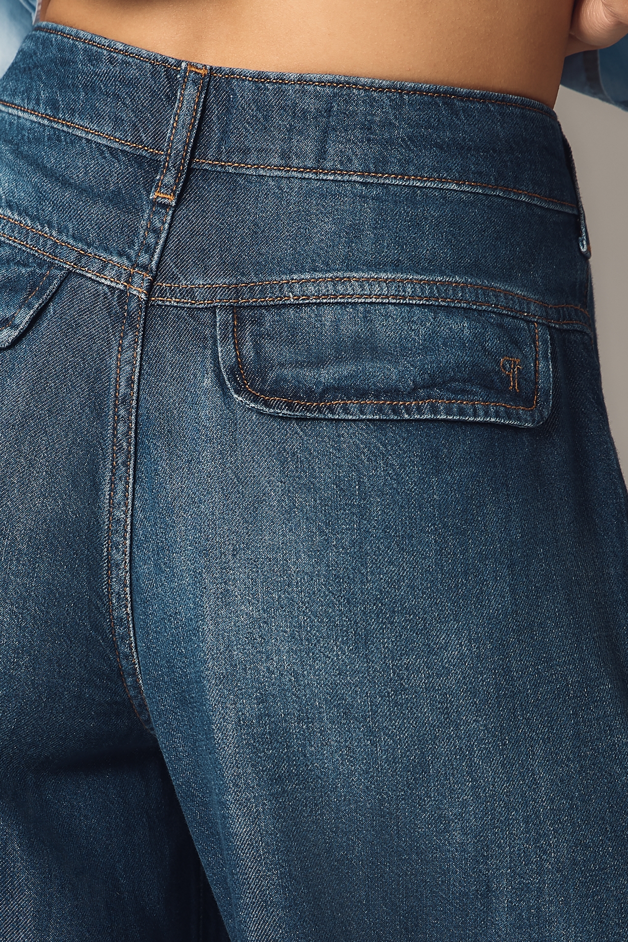 Pilcro High-Rise Wide-Leg Trouser Jeans