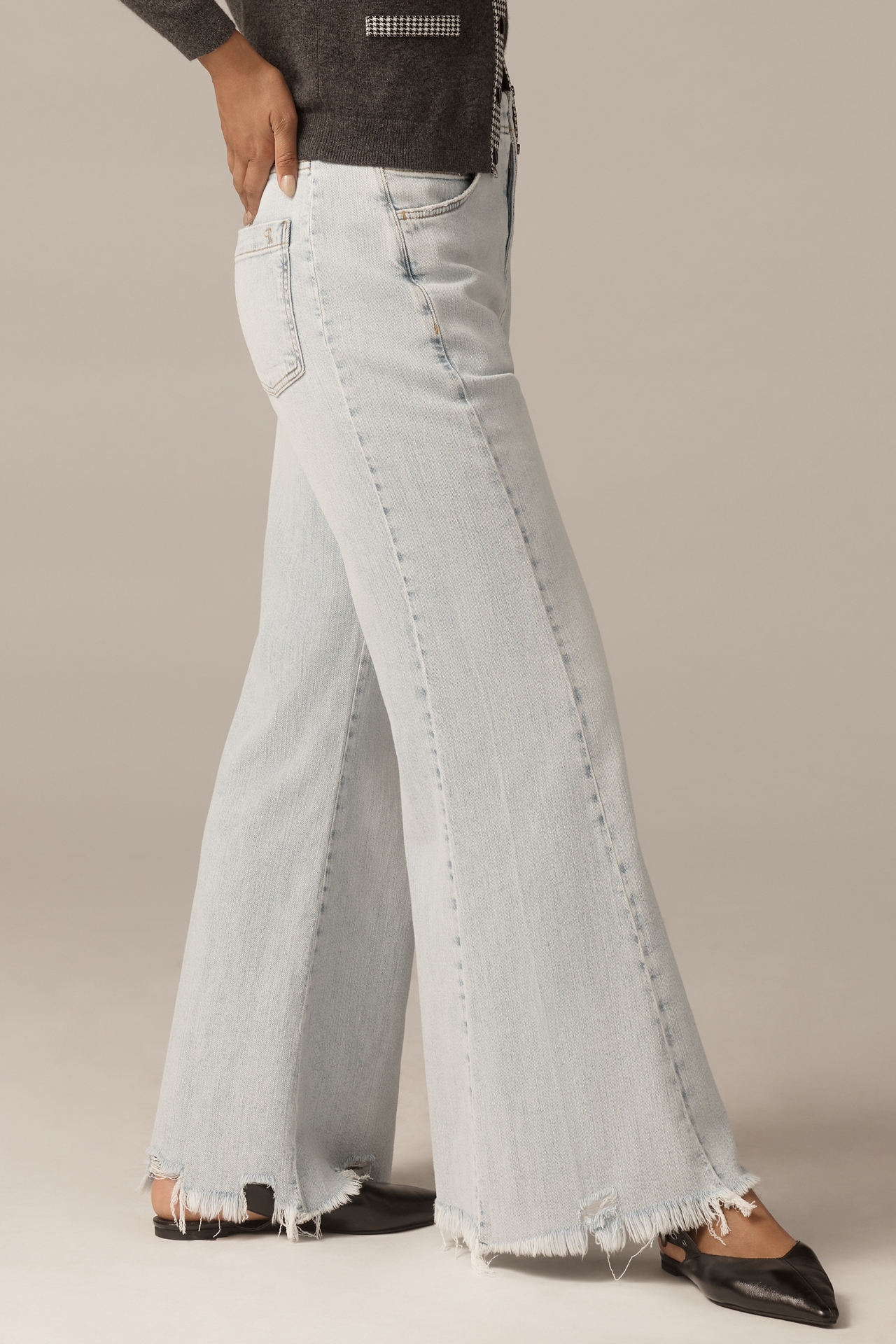 The Adi Curvy High-Rise Flare Jeans by Pilcro