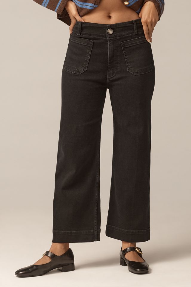 The Curvy Colette High-Rise Crop Wide-Leg Jeans by Maeve #1