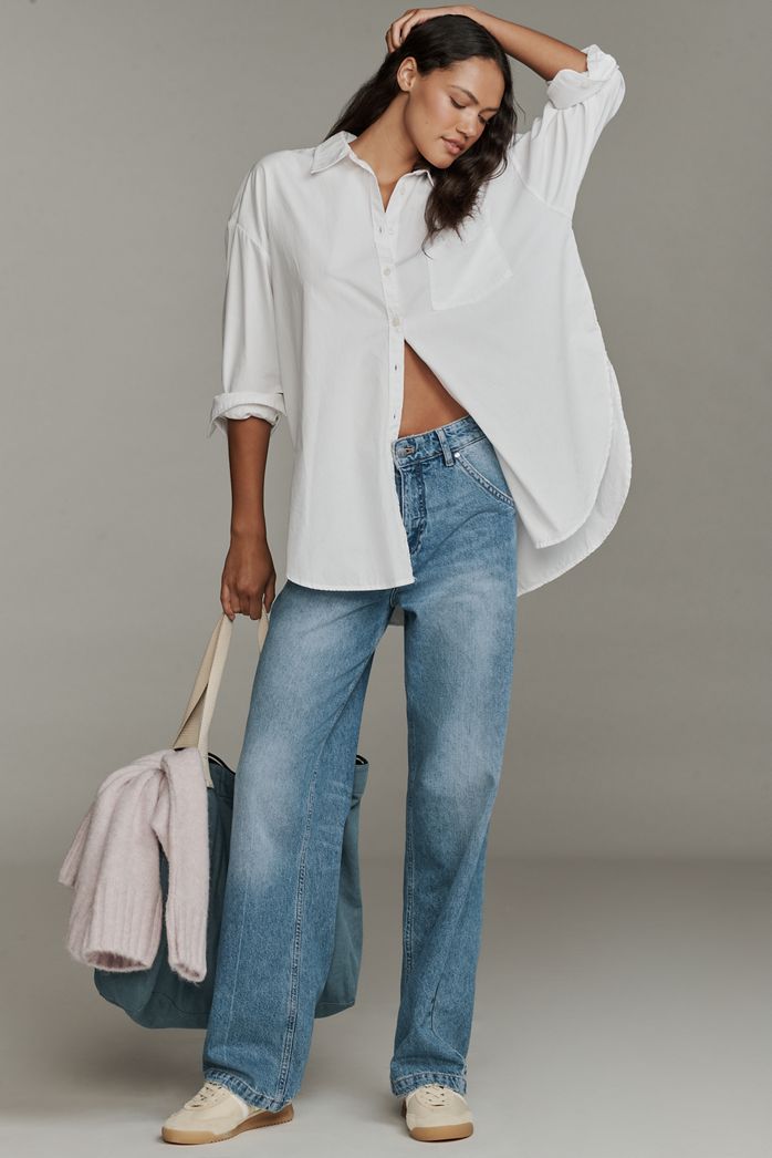 Pilcro High-Rise Straight Leg Jeans