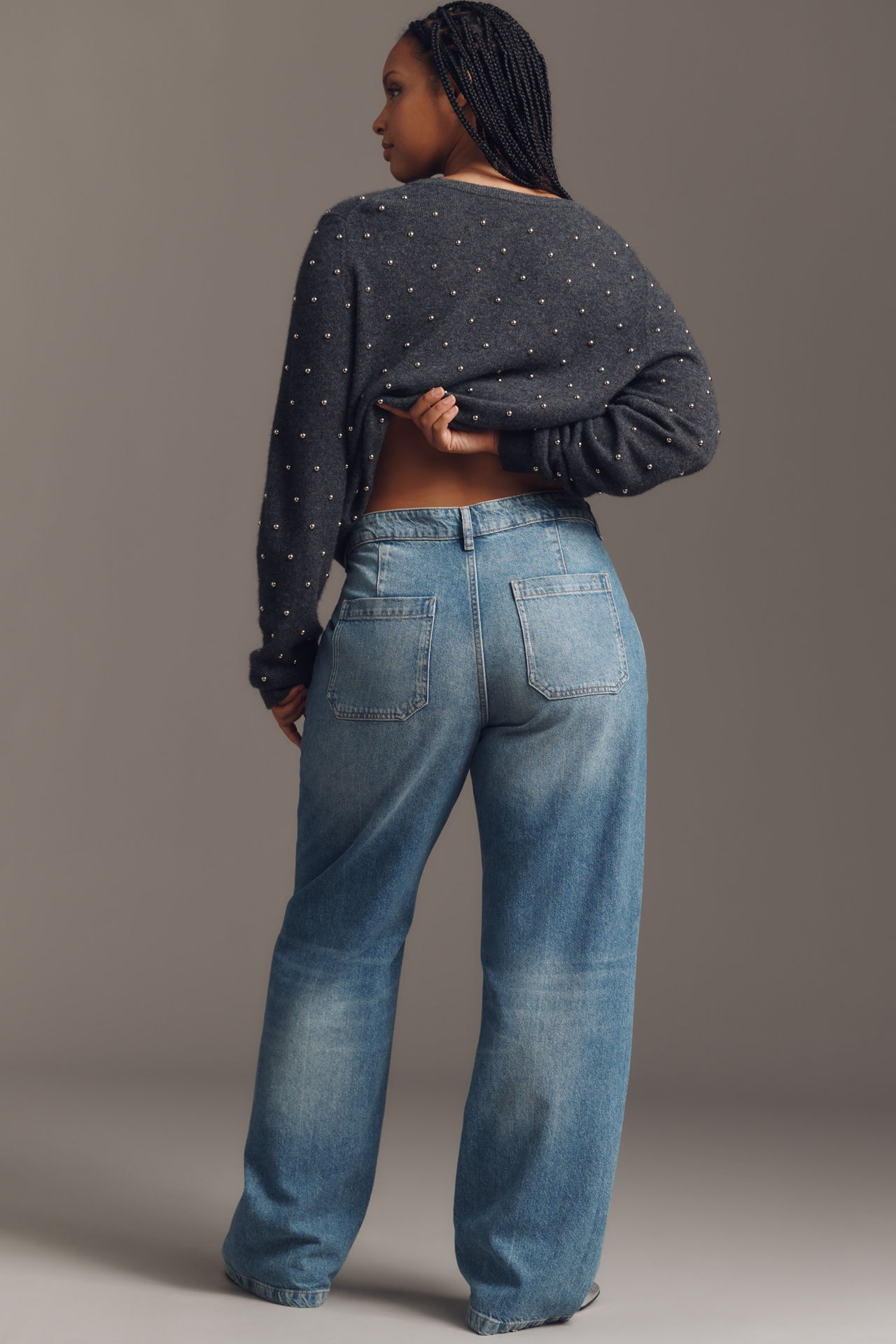 Pilcro High-Rise Straight-Leg Jeans