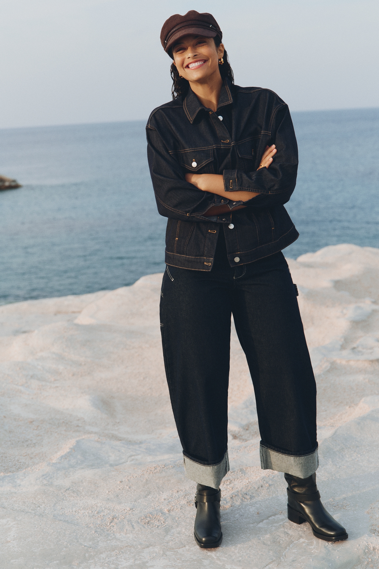 Kayden High Rise Barrel Carpenter Jeans by Pilcro