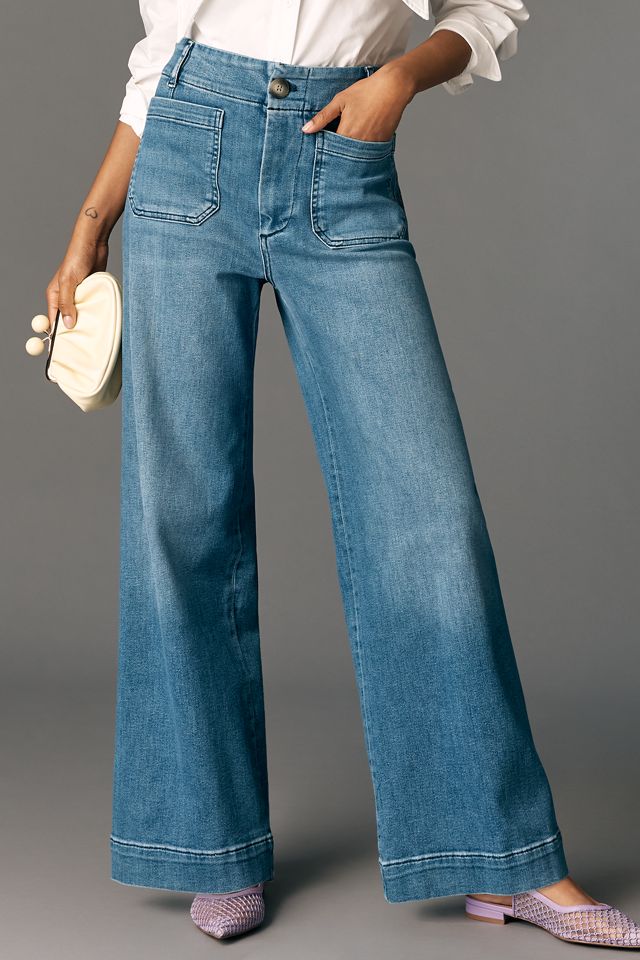 Die Colette Jeans mit weitem Bein und voller Länge von Maeve: Ausgabe mit bestickter Tasche #2