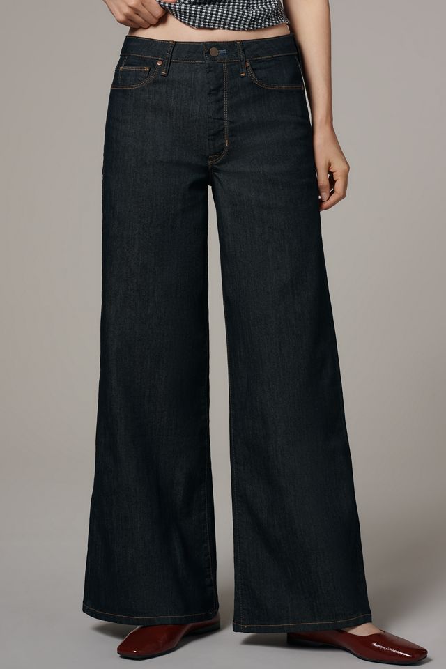 The Robbie High-Rise Flared Fray Jeans by Pilcro #1