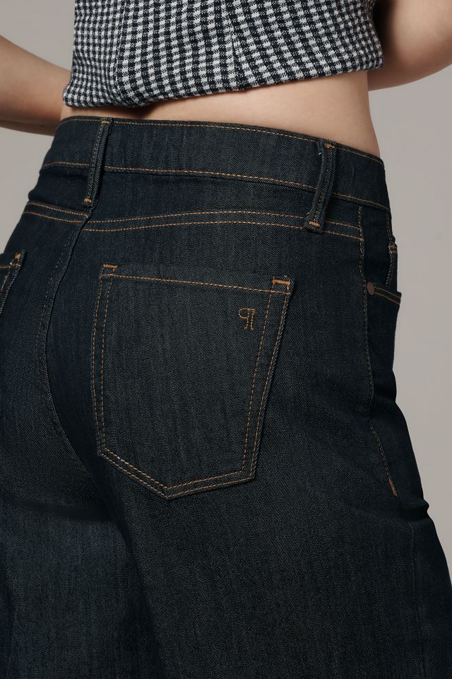 The Robbie High-Rise Flared Fray Jeans by Pilcro #2