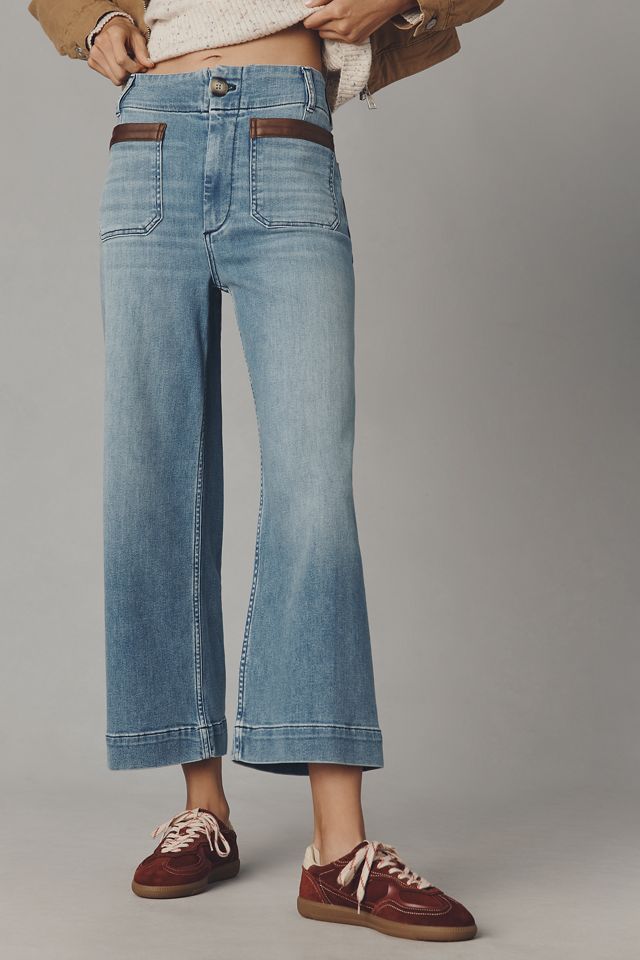Los Jeans de Pierna Ancha de Tiro Alto Colette de Maeve #3