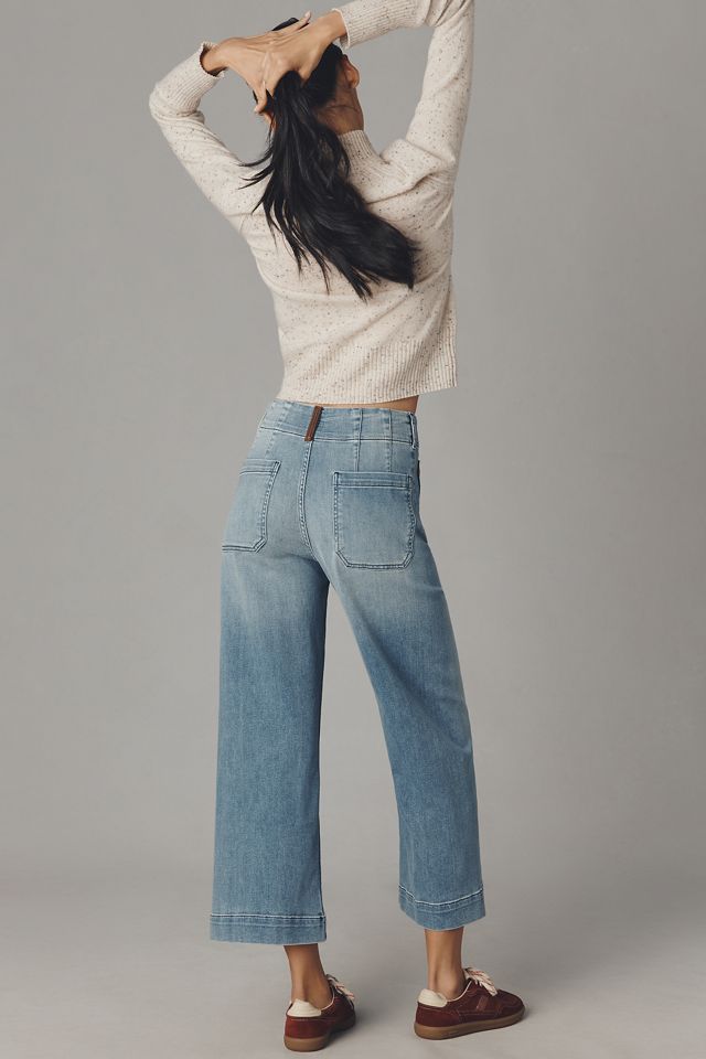 Los Jeans de Pierna Ancha de Tiro Alto Colette de Maeve #1