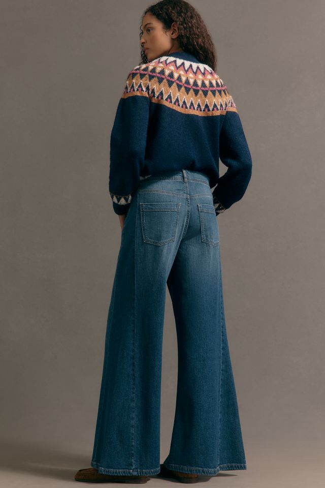 The Adi Mid-Rise Flare Jeans by Pilcro #2