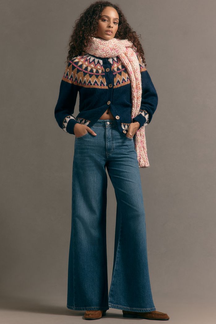The Adi Mid-Rise Flare Jeans by Pilcro
