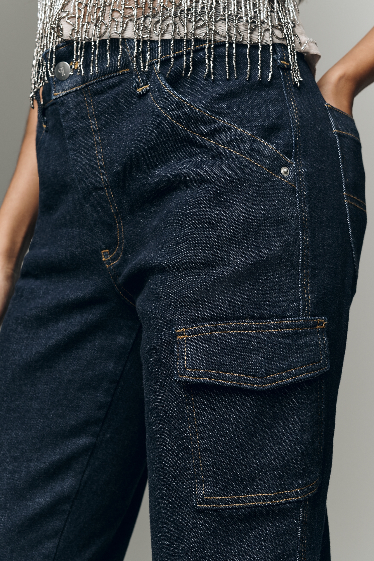 Pilcro Dylan Mid-Rise Puddle Straight-Leg Jeans