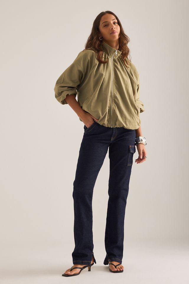 Pilcro Dylan Mittlere-Taille Puddle Gerade-Bein Jeans #4