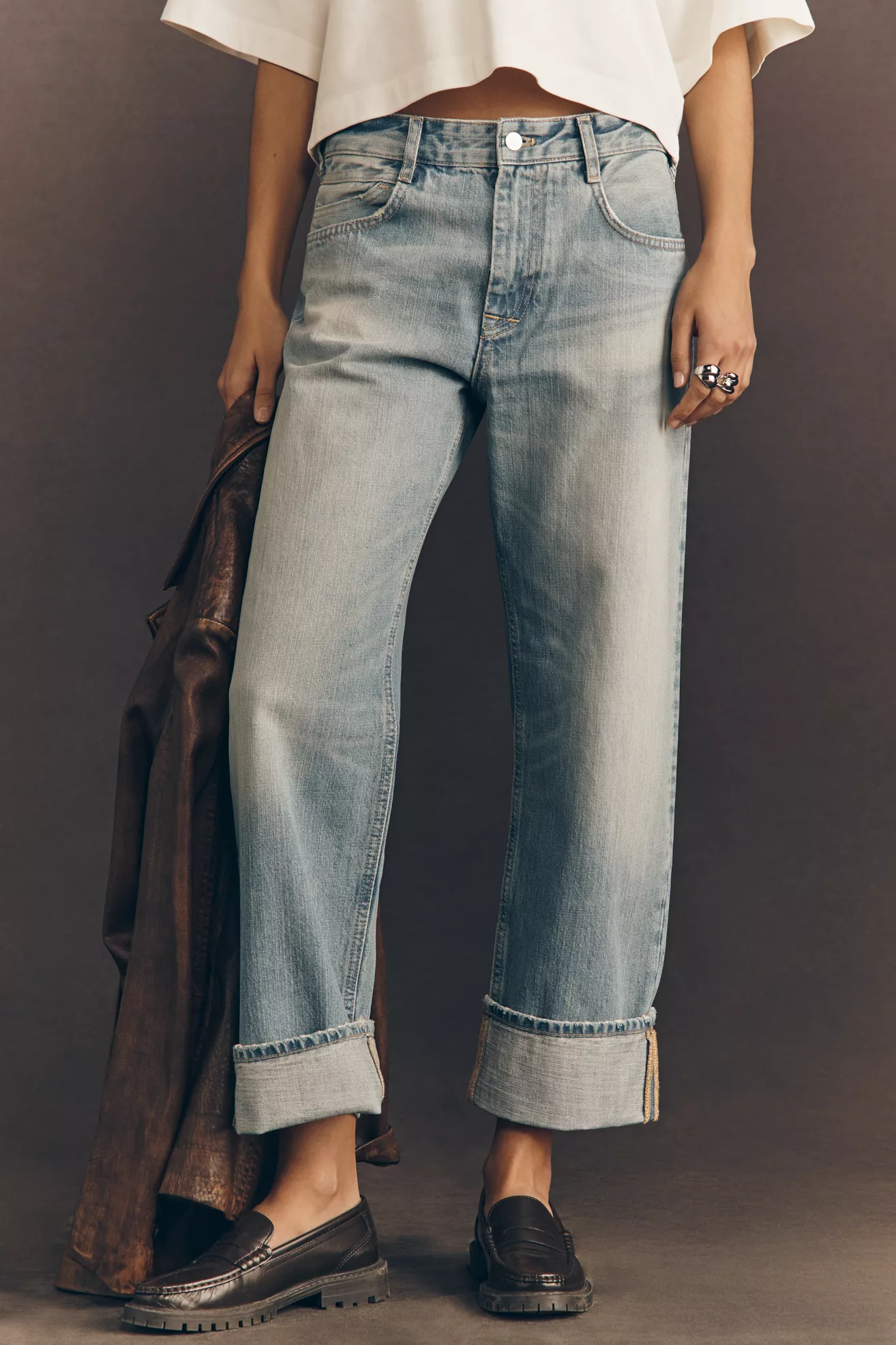 Pilcro Boyfriend Mid-Rise Relaxed Jeans