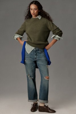 Pilcro Baggy Boyfriend Mid-Rise Relaxed Jeans