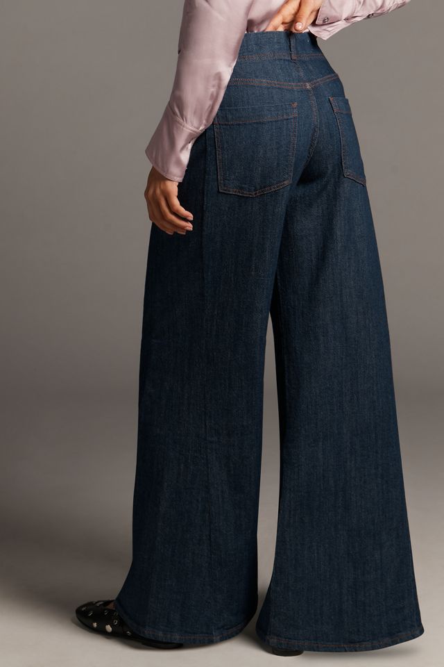 The Adi Regenerative Cotton Mid-Rise Flare Jeans by Pilcro #1