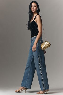 Maeve Perla High-Rise Straight Jeans