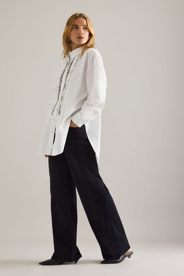 Jeans de Pierna Ancha de Tiro Alto Sadie By Anthropologie #2