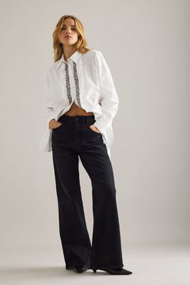 Jeans a Gamba Larga a Vita Alta Sadie By Anthropologie