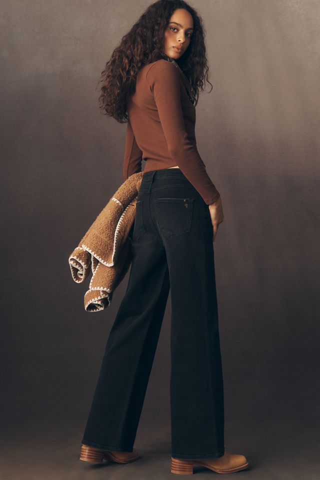 The Robbie High-Rise Flared Fray Jeans by Pilcro #1