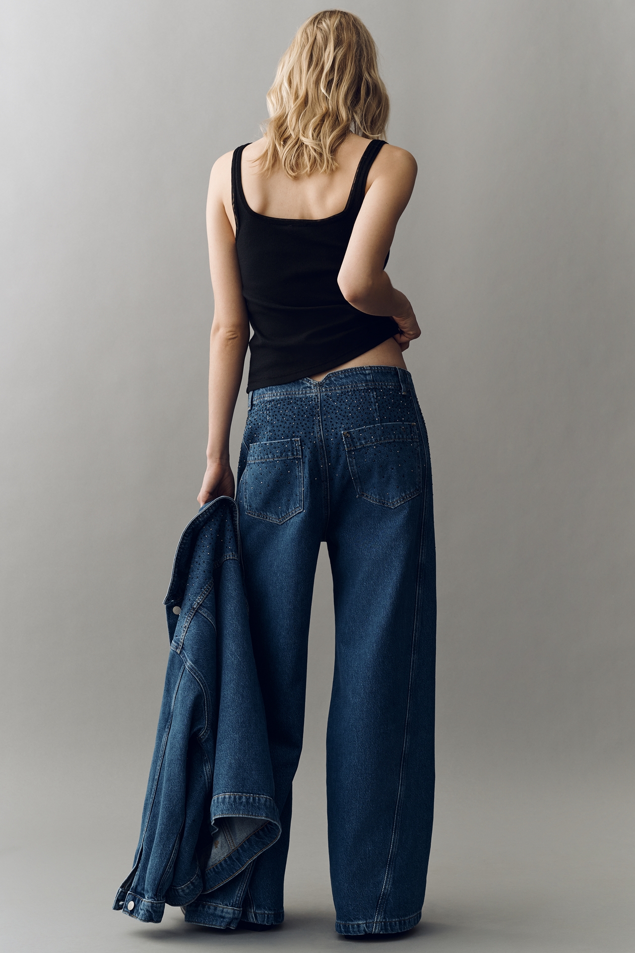 The Lex Sequin High-Rise Relaxed Tapered Jeans by Pilcro