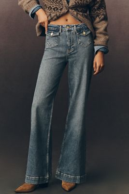 Pilcro Pocket High-Rise Flare Jeans
