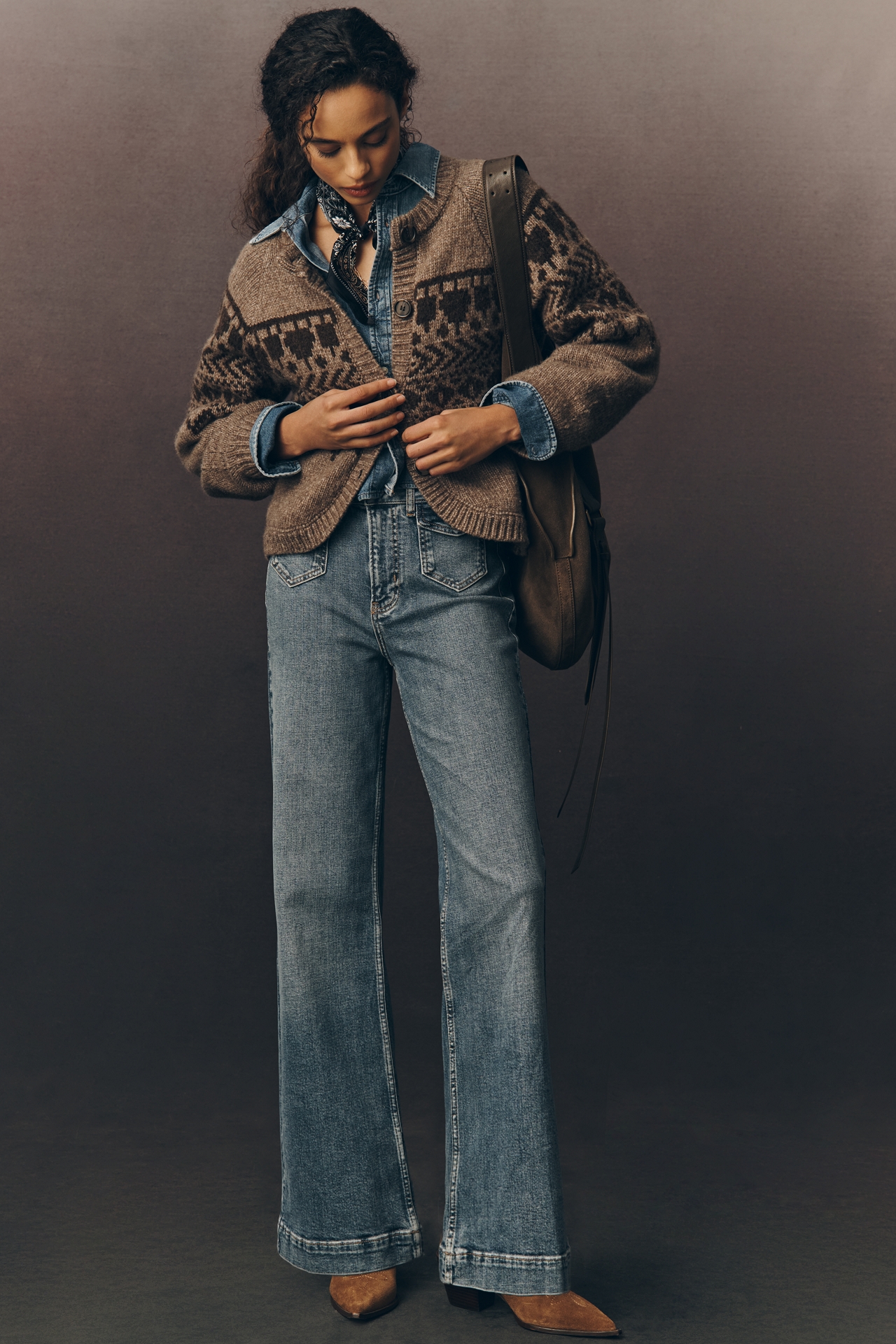 Pilcro Pocket High-Rise Flare Jeans