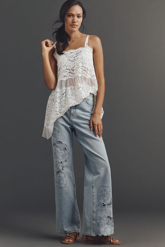 The Austyn High-Rise Wide-Leg Jeans by Pilcro