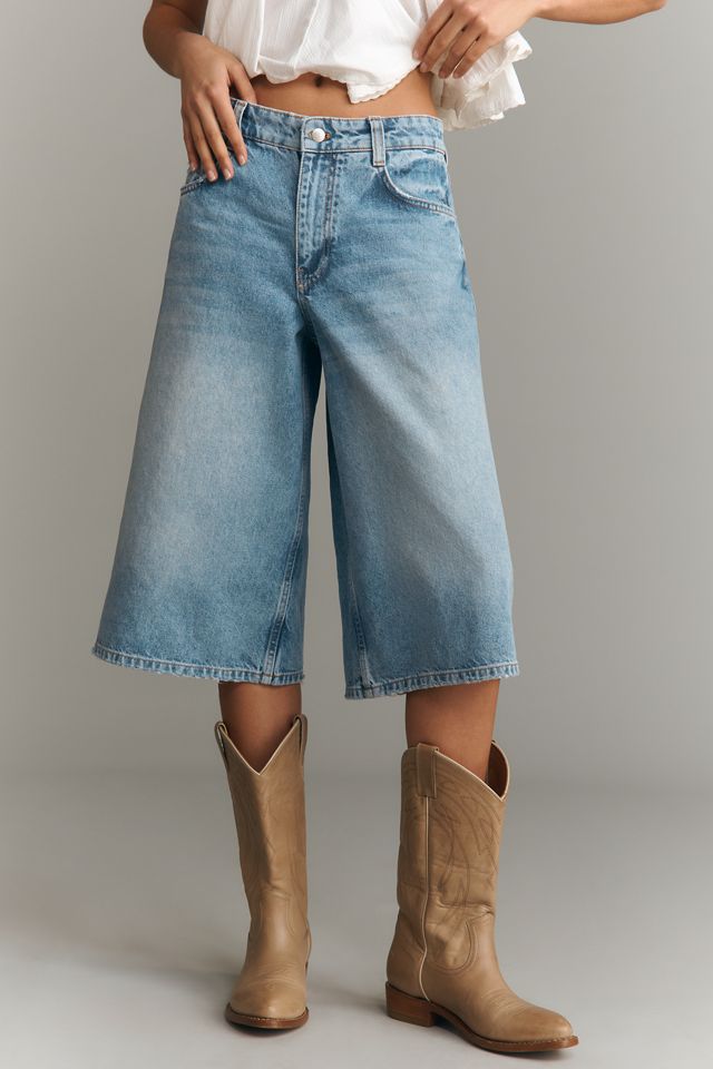 Pilcro Mid-Rise Culotte Denim #1
