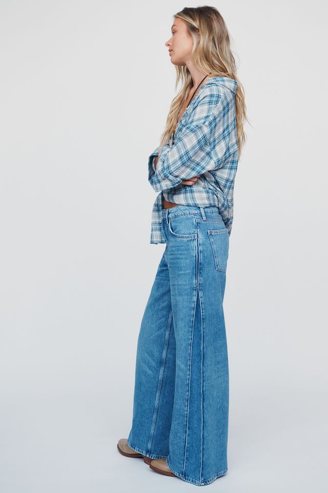 Pilcro High-Rise Wide-Leg Side-Gusset  Jeans #1