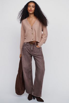 Pilcro Heritage Curve High-Rise Barrel-Leg Jeans