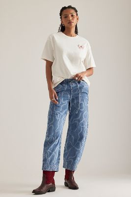 Damson Madder Felix Bow Laser Jeans