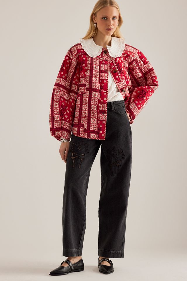 Jeans Drew Broderie Damson Madder #2