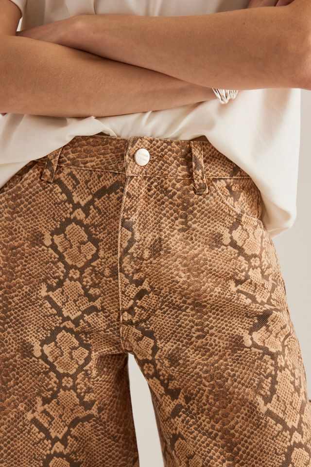 Damson Madder Drew Snake-Print Cargo Jeans #3