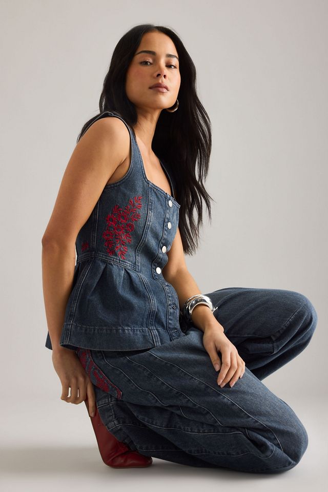 Jeans a gamba larga Neve Damson Madder #4