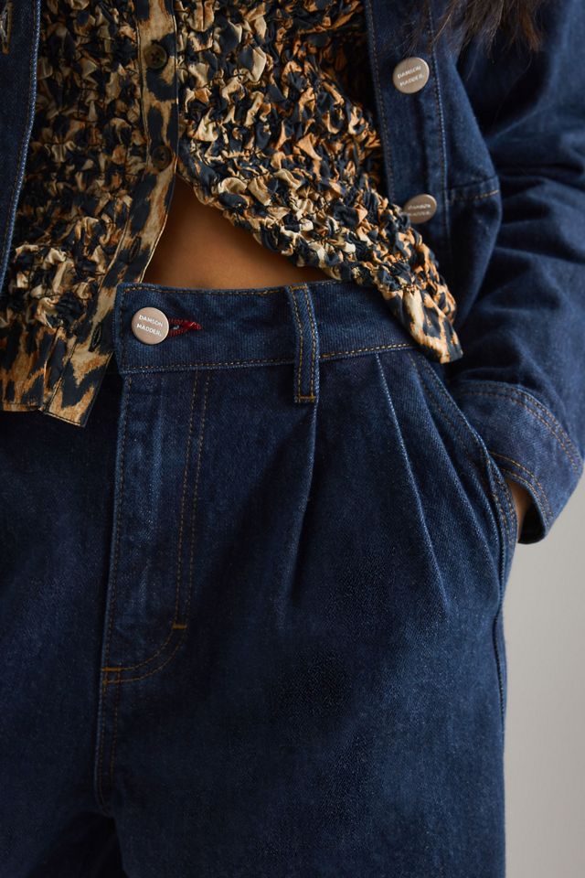Jeans a Gamba Larga con Risvolto Wylie Damson Madder #5