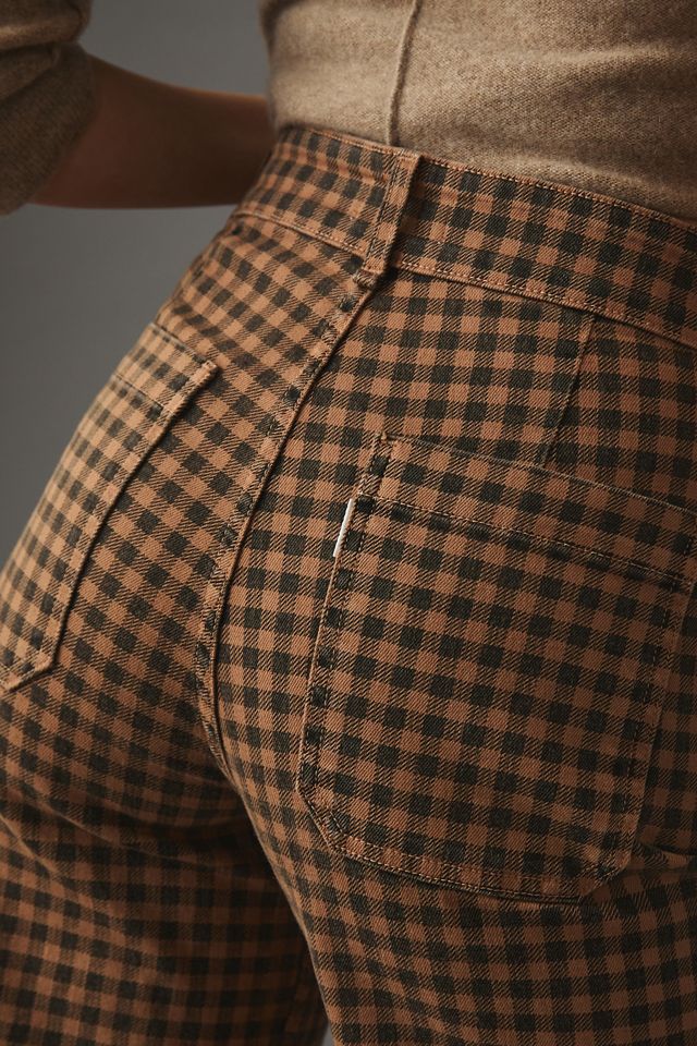 ASKK NY Sailor High-Rise Plaid Jeans #4