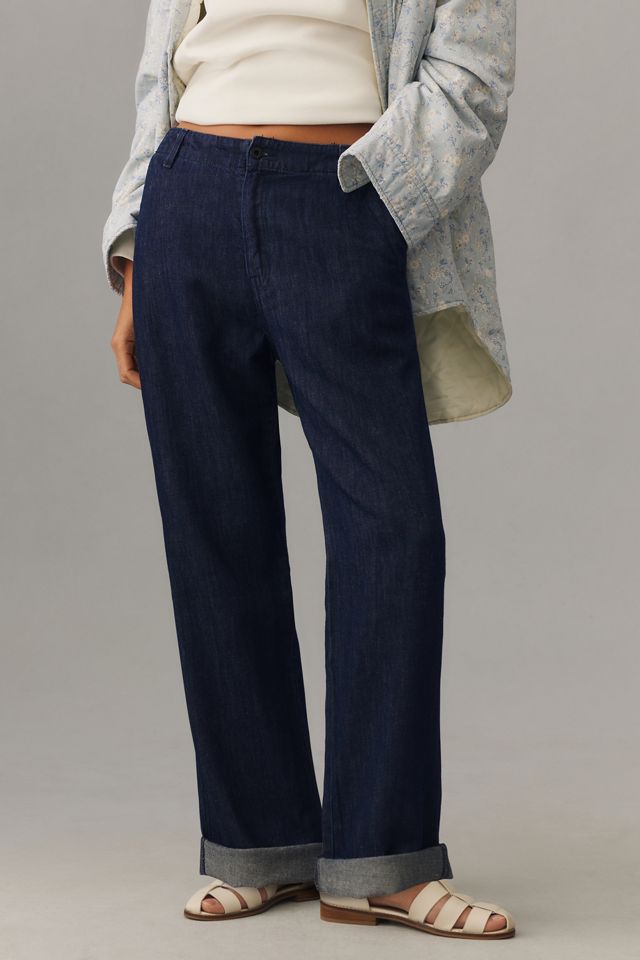 ASKK NY Dropped Mid-Rise Cotton-Linen Relaxed Chinos #1