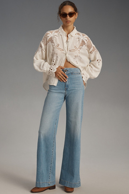 Askk Ny Brighton Wide-leg Jeans In Blue