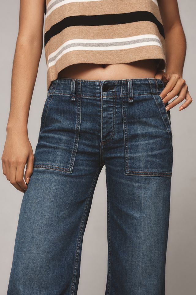 ASKK NY Boma Low-Rise Wide-Leg Jeans | Anthropologie