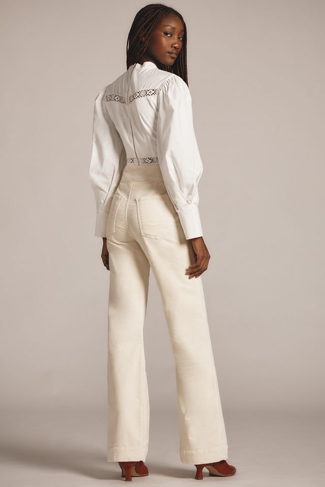 ASKK NY Brighton Corduroy High-Rise Wide-Leg Jeans #3